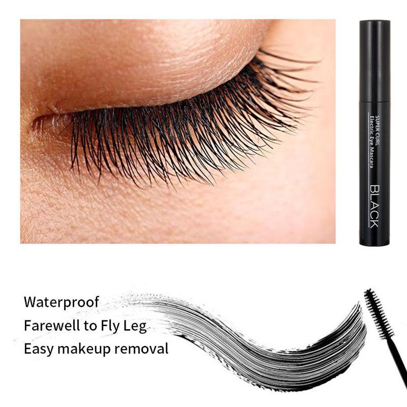 Natural Curl Eyelashes Mascara & Eyelash Curler, Large Capacity Mascara Stick, Long-lasting Lashes Lengthening & Volumizing & Curling Cosmetic