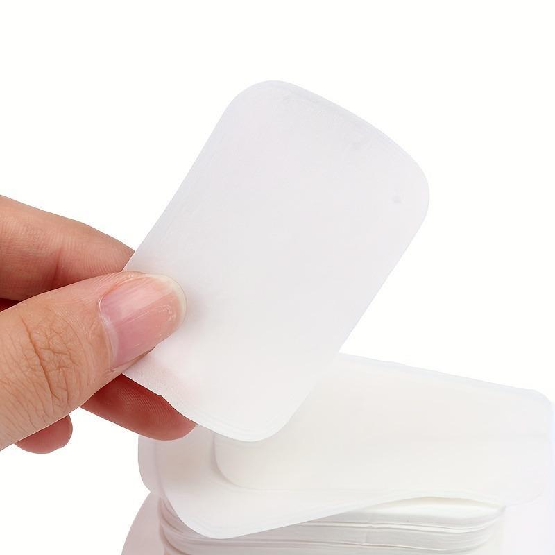 Disposable Soap Sheet without Storage Box, Portable Mini Hand Washing Foaming Paper Soap for Outdoor Travel Camping Hiking