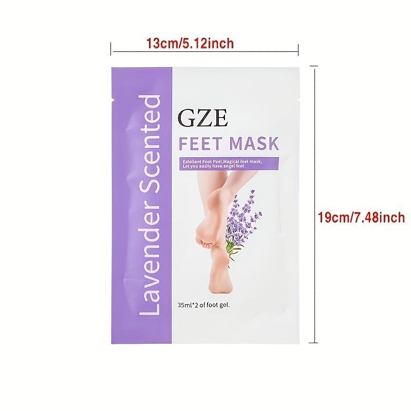 Foot Peeling Mask, Flower Scented Moisturizing & Exfoliating Foot Care Mask, Pedicure Foot Skincare Products