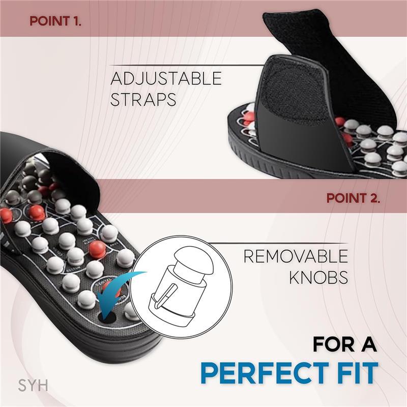 Acupressure Foot Massager Stimulation Massage Sandals Slippers Shoes - Gift for Men Women Parent