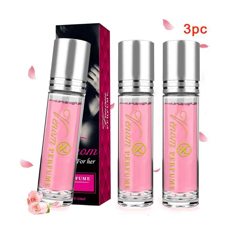 Women's Perfume, Roll-On Perfume, Fresh Long Lasting Portable Perfume (3 Pieces)
