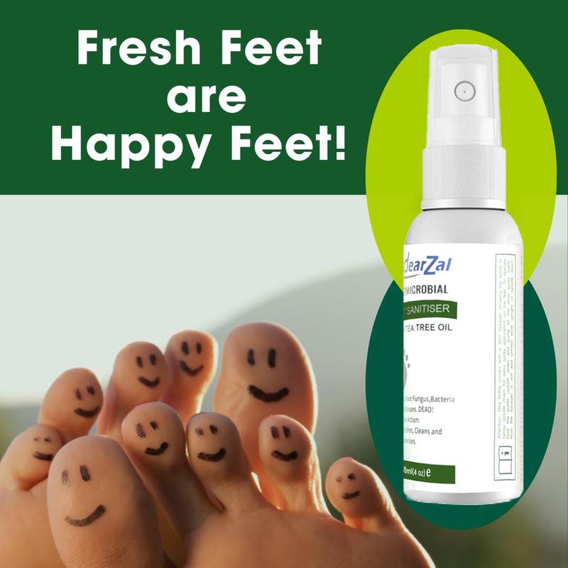 Athlete's Foot Spray, Foot Care Spray with Tea Tree Oil, Natural Spray, Prevention and Removal