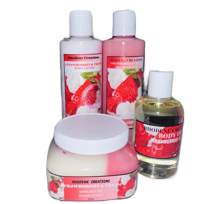 STRAWBERRIES AND CREAM SPA SET