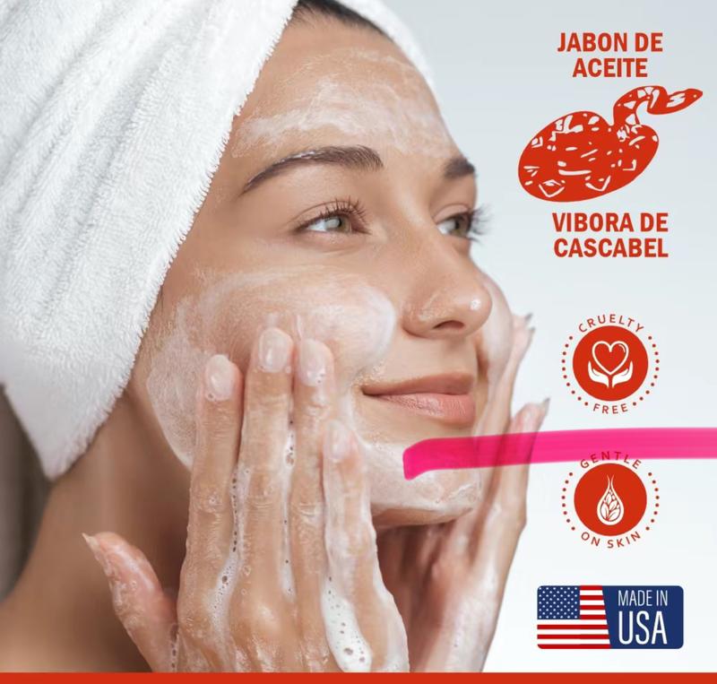 2 Pack Jabon De Aceite de vibora de cascabel FOAMING WASH (LAVADO ESPUMOSO) 150 ml Gentle on skin NOURISHING FORMULA premium quality ORIGINAL PRODUCT