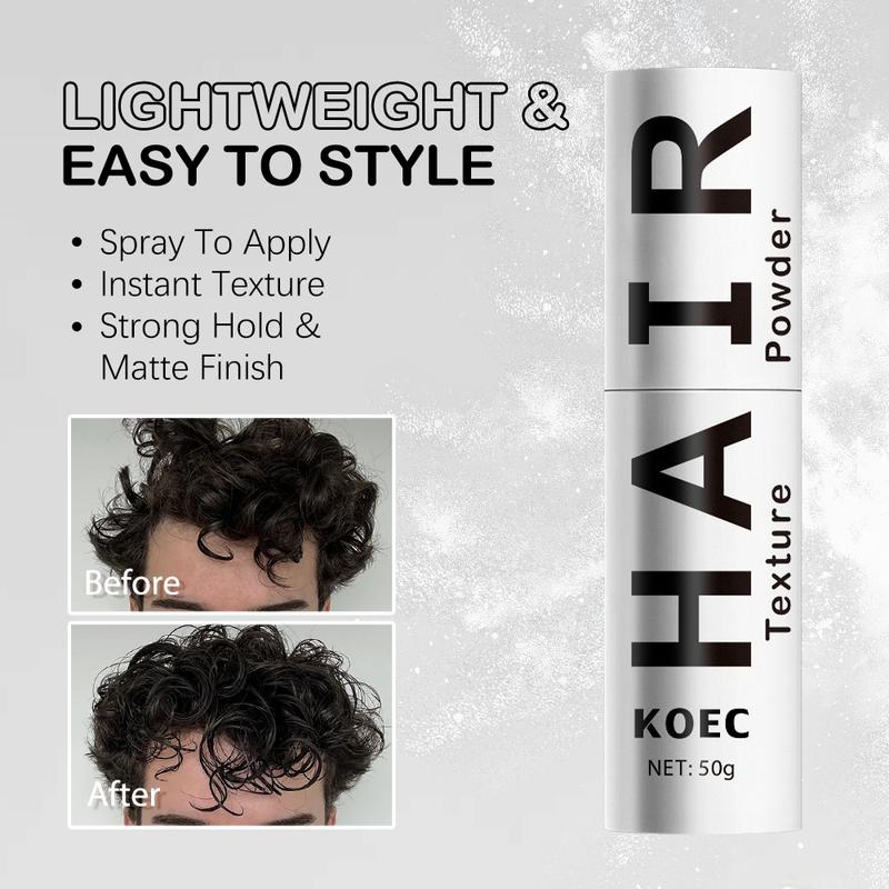 Based Bodywork & KOEC Hair Texture Powder, Lightweight & Volumizing Hair Styling Powder with Matte Finish | Instant Volume & Texture| Simple, Natural, Effective