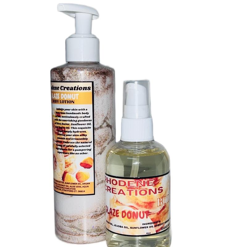 Glazed donut body lotion & body oil