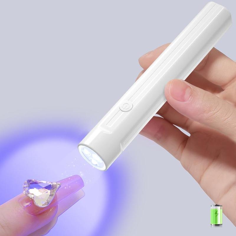 Electric Nail Dryer Lamp, Rechargeable LED Flashlight for Fall, Single Fingernail Gel Machine, Nail Art Manicure Lamp for Christmas Gift, Press on Nail Lamp, Winter Gift, Nails Supplies