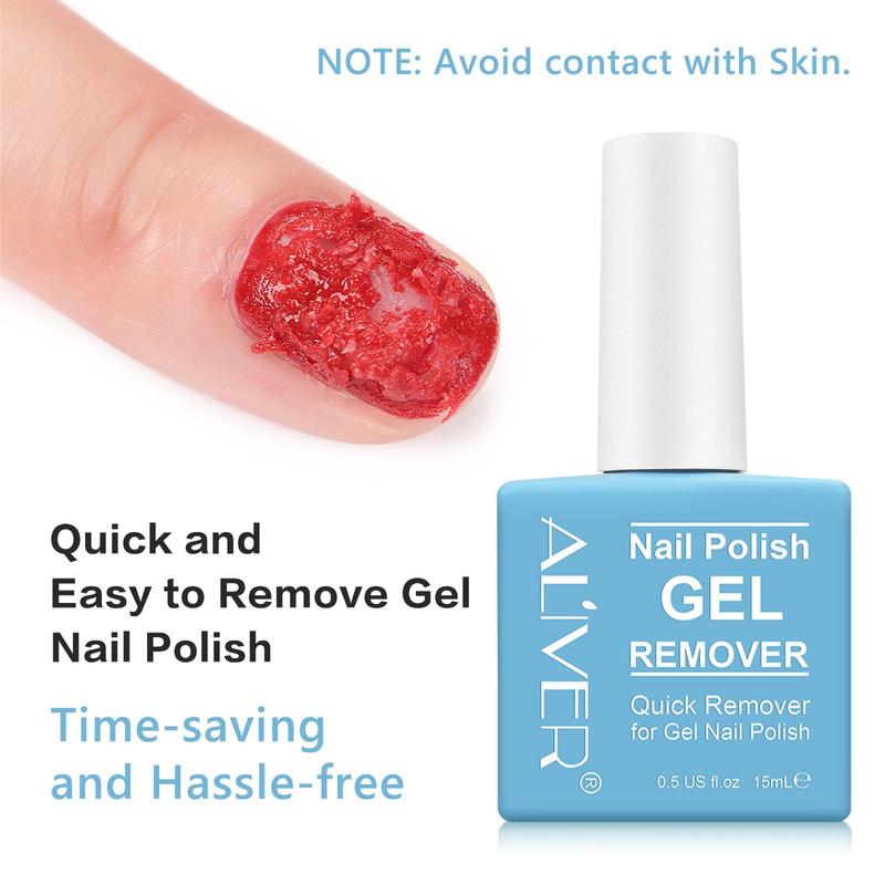 Nail Polish Gel Remover & Liquid Peel Off Latex Tape, 2 Counts set Nail Polish Fast Peeling, Prevent Nail Polish Overflow, Odorless Can Be Torn and Pulled, Painted Nails To Assist, Christmas Gift