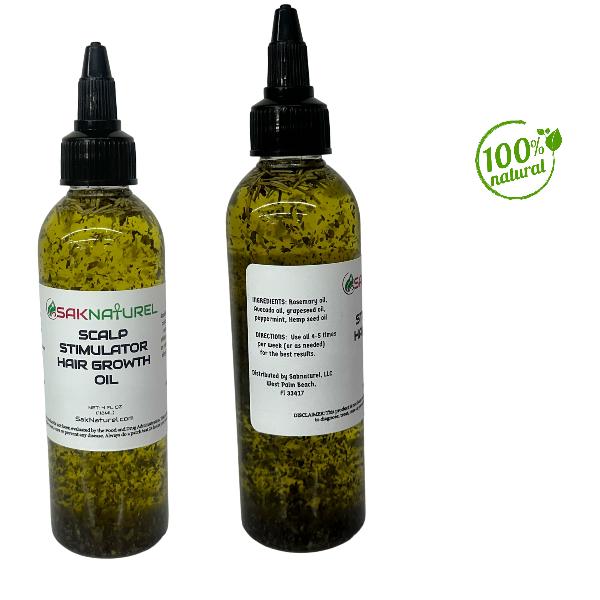 Scalp stimulator Hair Growth oil - Long Hair - Thick Hair -  Hair Growth - Ayurverdic Hair growth oil - Rosemary Hair Oil - Hibiscus Hair growth oil - Indian Hair Growth oil - Rosemary Fenugreek Hair Growth oil chebe Oil- Herbal Haircare Peppermint