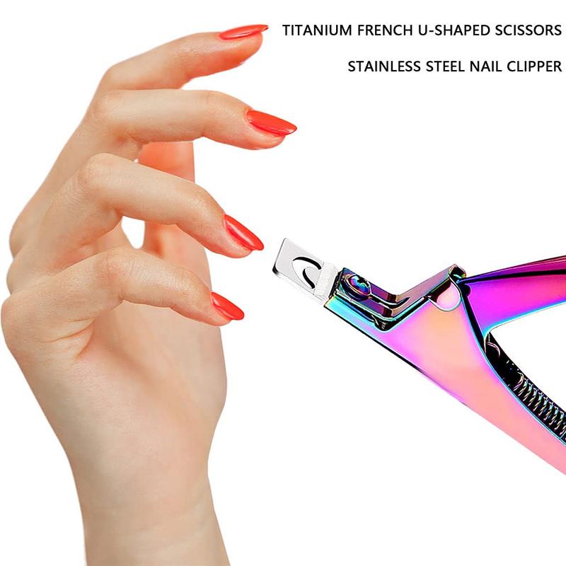 Professional Acrylic False Nail Clippers for Acrylic Nails Nail Tip Cutter Nail Manicure Tool