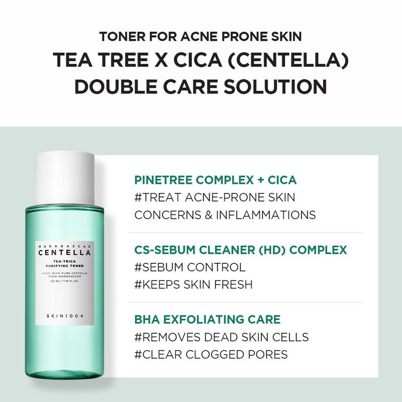 [SKIN1004 Official Shop] Tea-Trica Purifying Toner 7.10 fl.oz, 210ml, Soothing Hydration, Acne Care Hydrating Moisture