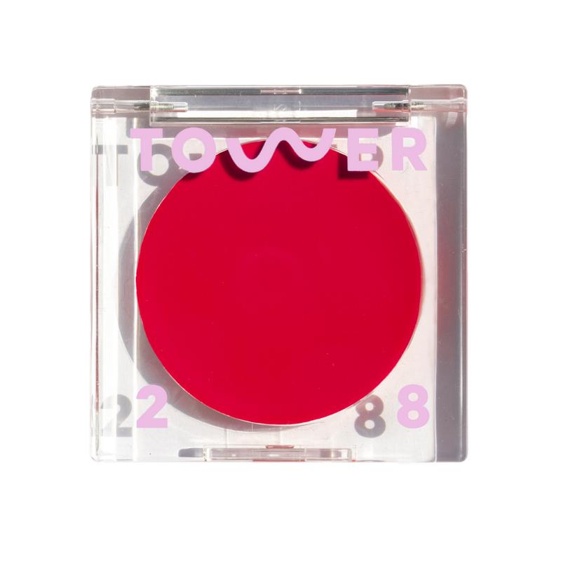 Tower 28 BeachPlease Cream Blush for Cheeks + Lips - For Sensitive Skin - Multi-Purpose Dewy Tinted Balm - Clean, Cruelty Free, Vegan Lavender Makeup