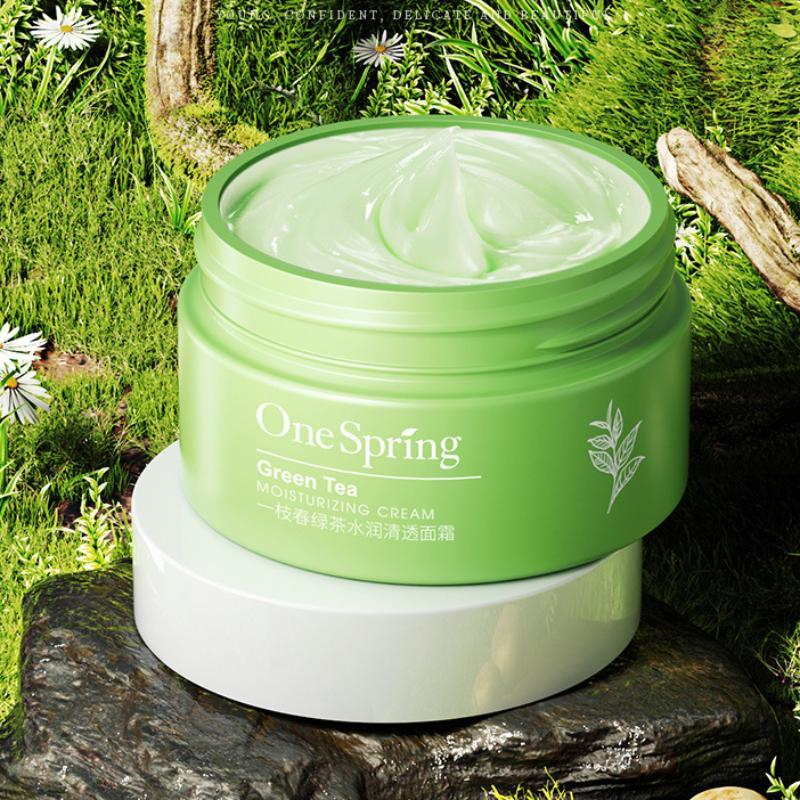 Green Tea Moisturizing Face Cream, Repairing and Hydrating Face Moisturizer, Refining Wrinkles, Lifting and Firming Skin Facial Treatment Product