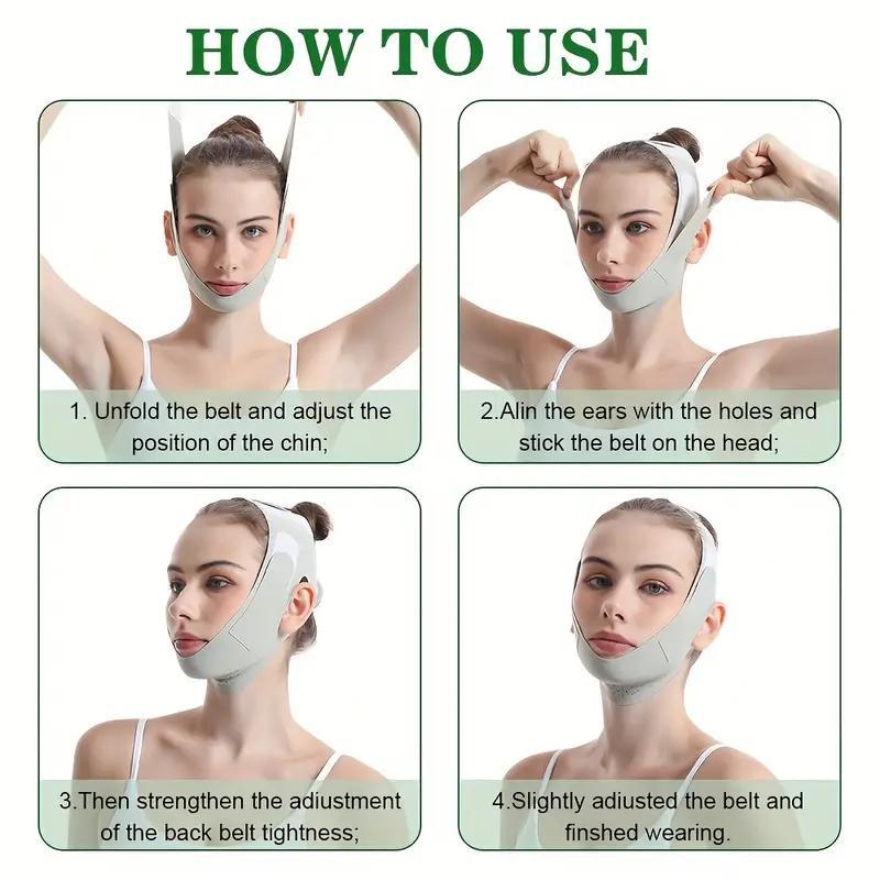 V Line Facial Lifting Bandage for Christmas Gift, Comfortable Facial Care Belt for Firming Skin, Facial Care Products for Women & Girls