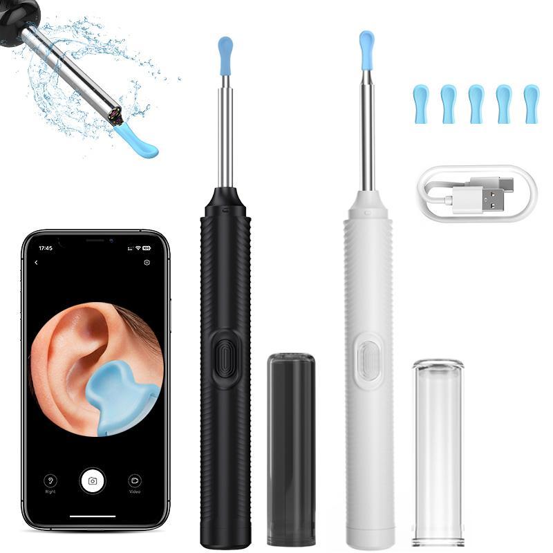 Intelligent Visual Ear Scoop, 1 Box Ear Wax Removal Tool with Light, Ear Cleaner with Camera, Ear Cleaner for iOS & Android, Christmas Gift