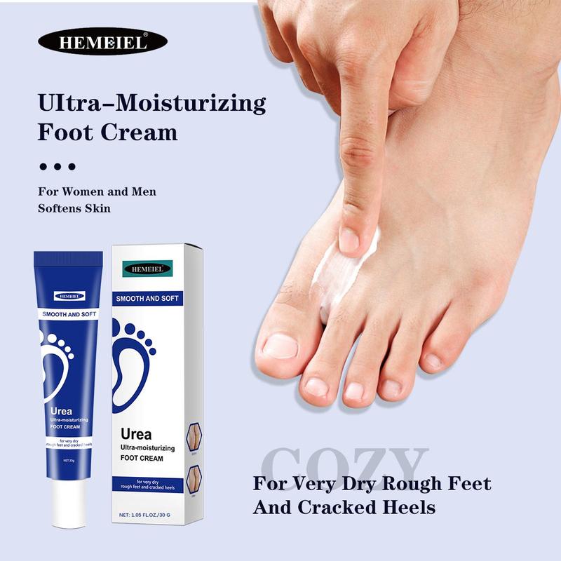 30g Urea Foot Cream, 1 Count Moisturizing Foot Care Product For Dry Cracked Skin, Smoothing And Softening Foot Care For Men And Women