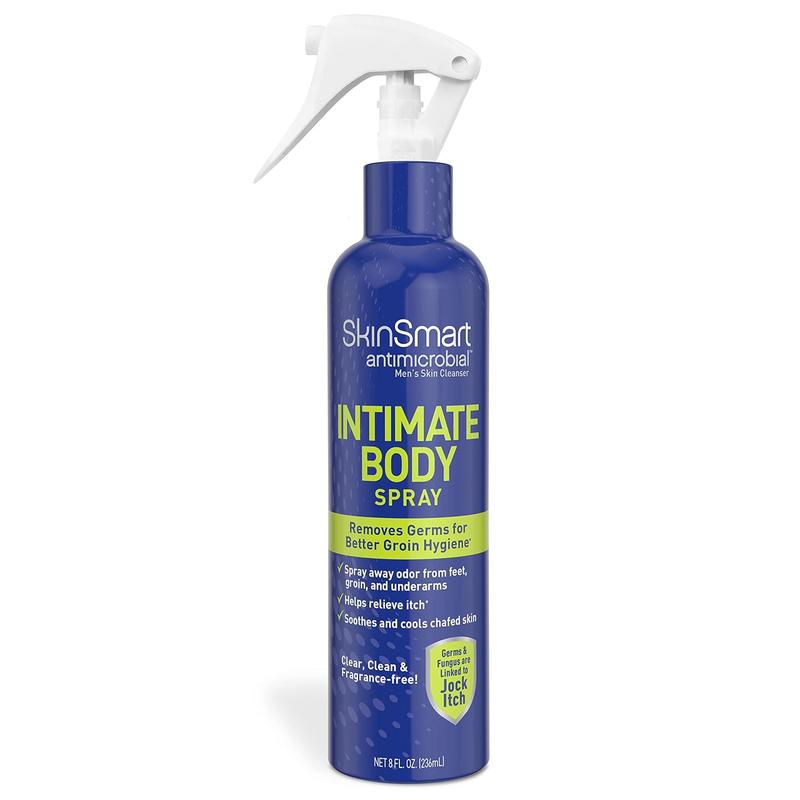 Skinsmart Men’S Intimate Spray, Hypochlorous Based Shower in a Bottle, Removes Bacteria Linked to Jock Itch and Foul Odors For, 8 Oz Spray Bottle SkinSmart Antimicrobial