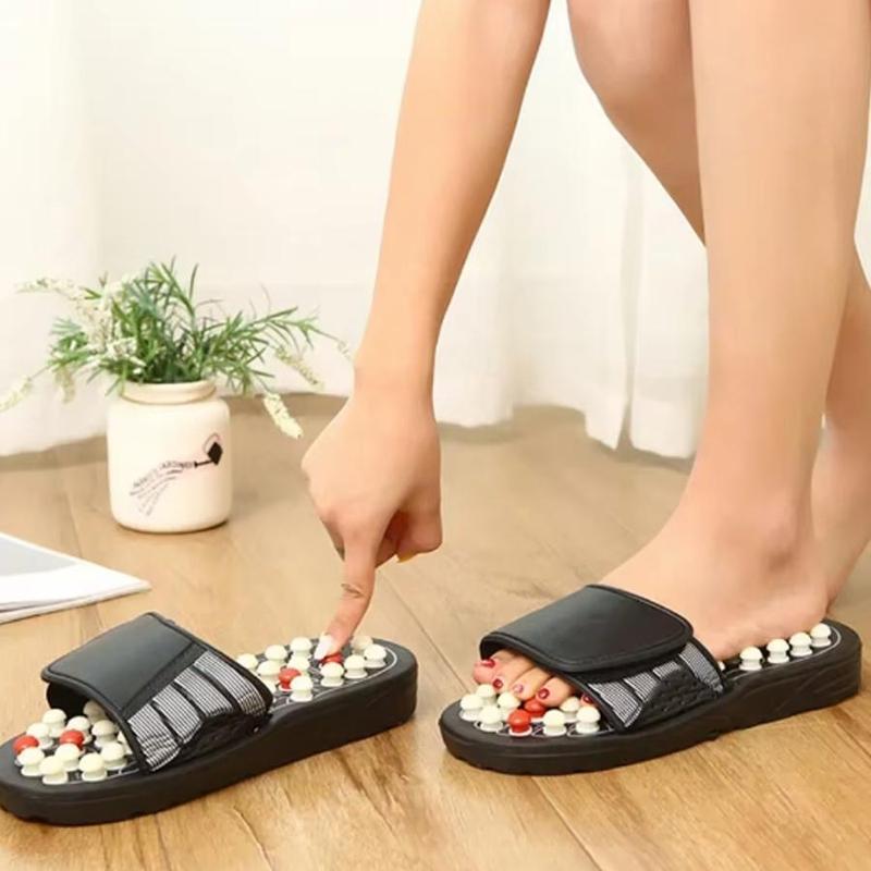 Reflexology Foot Massager, 1 Pair Foot Massage Slippers, Foot Massage Tool for Men & Women, Manual Massage Tools for Home & Travel