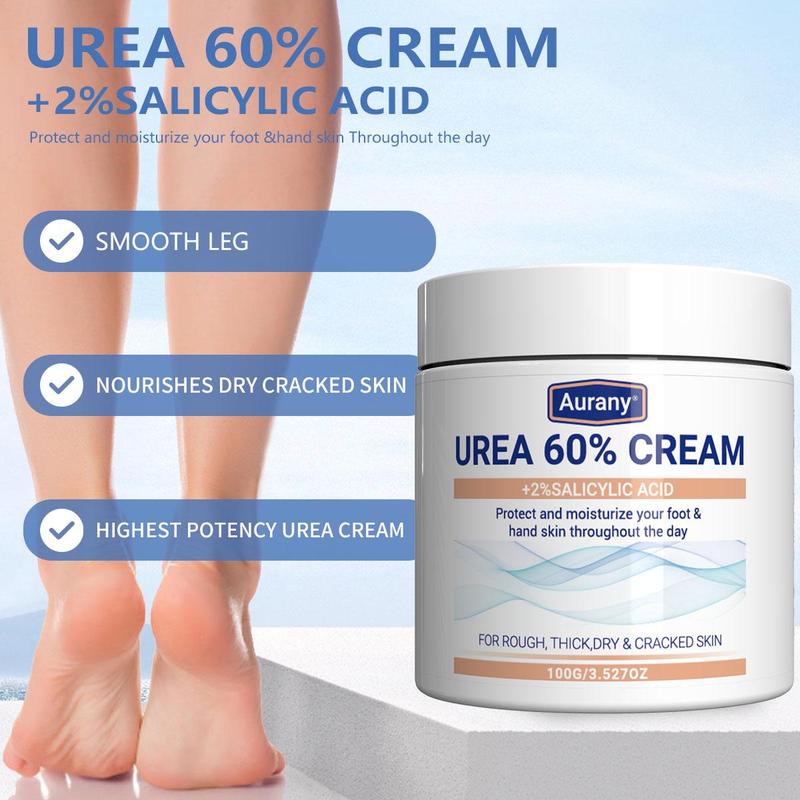 60% Urea Cream for Feet, Moisturizing & Hydrating Foot Care Cream, Foot Skin Care Product for Dry Cracked Skin, Callus Remover for Feet, Christmas Gift