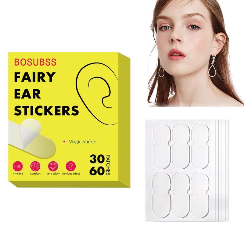 Invisible Ear Sticker, 30 60pcs Waterproof Ear Support Sticker, Breathable Ear Cover Sticker, Skin Care Tool for Women & Men