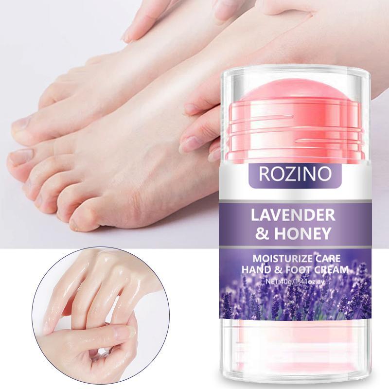 Lavender & Honey Moisturizing Hand and Foot Cream Stick, Hydrating and Nourishing Hand Lotion, Deep Moisturizing Skin Care Product for Women & Men