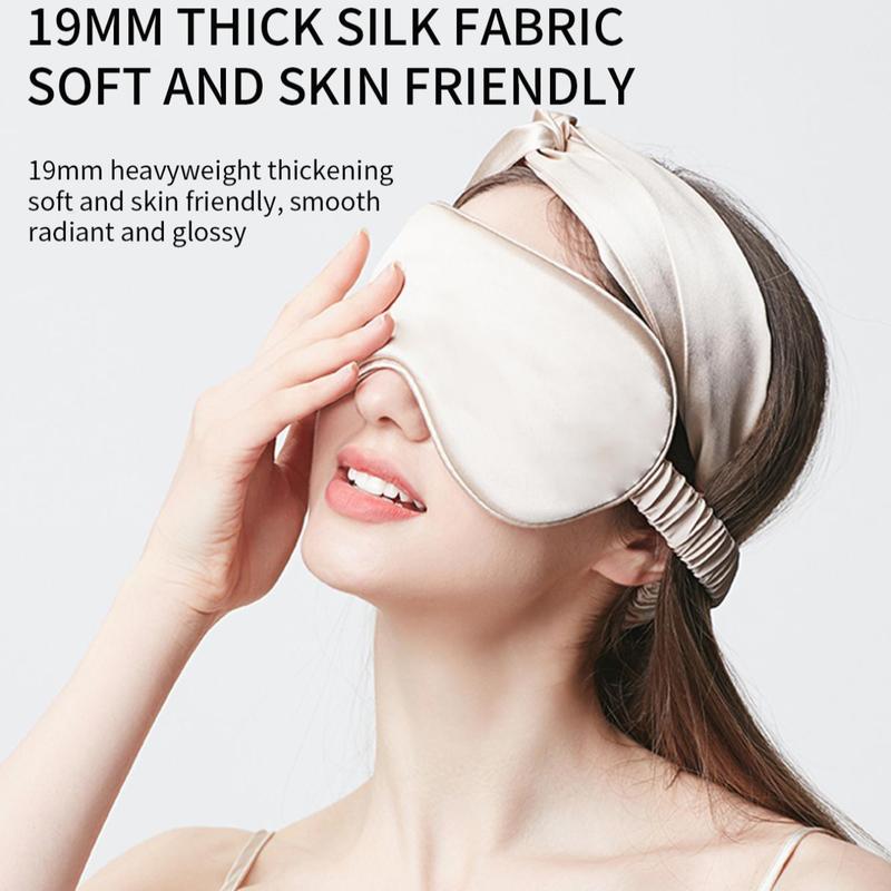 Silk Sleep Eye Mask, 1 Count Soft Comfortable Eye Cover, Eye Care Product for Night Sleeping, Travel, Nap