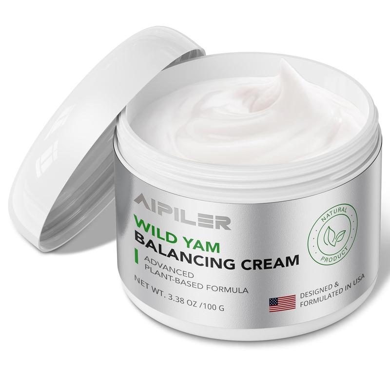 Organic Wild Yam Cream :Natural-Advanced Plant-based Formula For Menopause & Menstrual Support like hot flash and night sweats relief Moisturizers