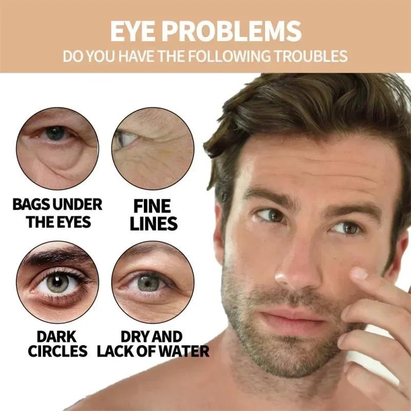 Men's Retinol Eye Cream Eye Bag Firming Lifting Cream Lightening Dark Circles Skin Instant Eye Repair Serum Stick Remover Gel hyaluronic acid