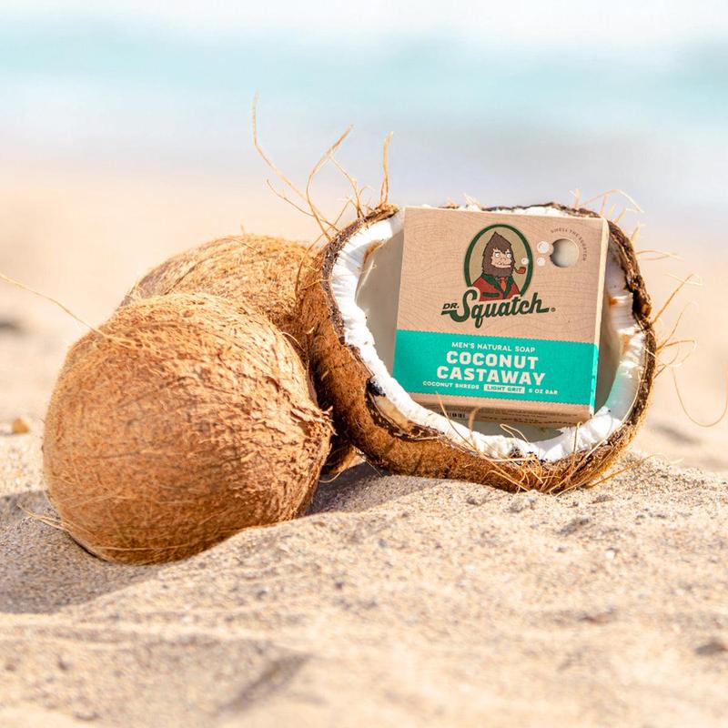 Dr. Squatch - Coconut Castaway Bar Soap - Body Care for Men