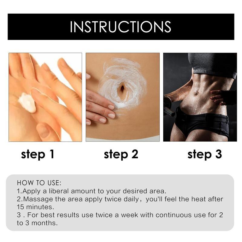 Ginger Body Shaping Cream, 10pcs box Sweat Enhancer Tightening Cream, Body Shaping Cream for Women & Men