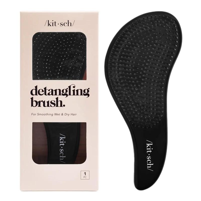 Black Detangling Brush for Smooth, Heatless Haircare