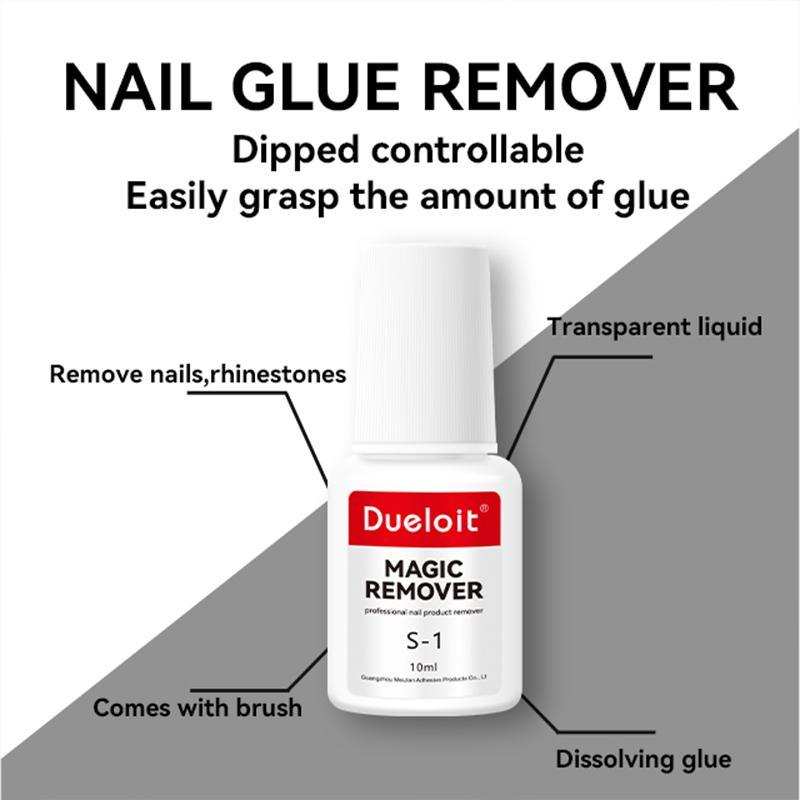 Nail Glue Remover for Press on Nails, 2 Counts set Quick Stick on False Nails Remover, DIY Nail Art Remover, Manicure Tool for Women & Girls, Home and Salon Nail Supplies, Christmas, Christmas Gift