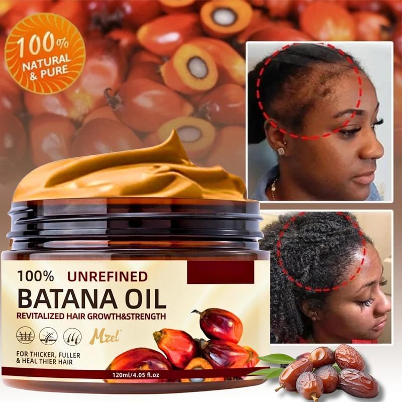 100% Unrefined Batana Oil 4 Oz, Revitalized Hair Growth & Strength, Batana Conditioner for Men and Women Haircare Comfort Shampoo Cleanser Cleansing