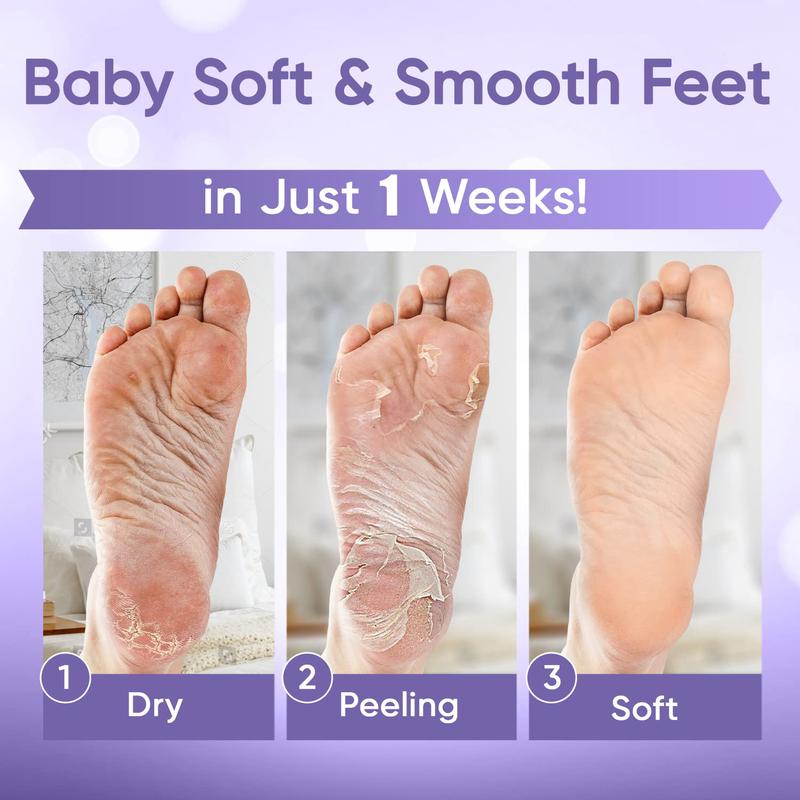 Foot Peeling Mask Lavender Exfoliating Foot Peel Mask For Women & Men Christmas Gift Nail