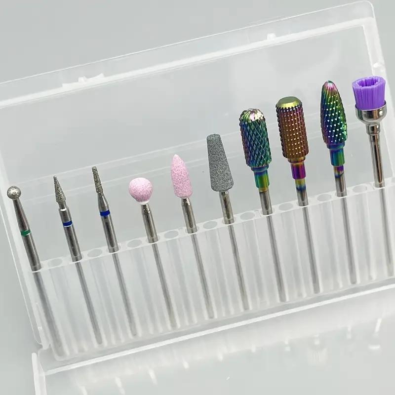 Nail Drill Bits Set, 30pcs set Professional Ceramic Diamond Cuticle Drill Bits for Nails, Electric Nail File Bits for Acrylic Gel Nails Manicure Pedicure, Christmas Gift