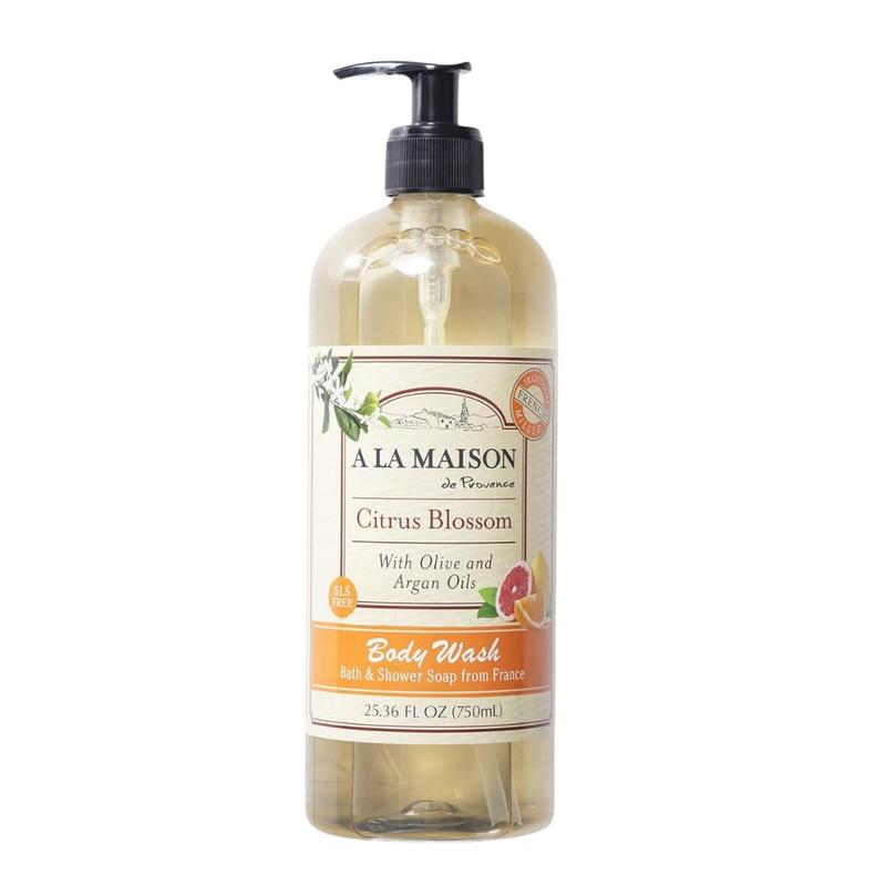 A LA MAISON French Hydrating Liquid Body Wash, Citrus Blossom - Natural Body Wash Made with Essential Oils - Biodegradable, Plant-Based, Vegan, Cruelty-Free, Alcohol & Paraben Free (25.36 oz, 1 Pack)