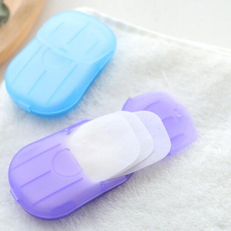 Random Color Disposable Hand Soap Paper, 1 2 Boxes Portable Travel Hand Washing Soap Sheet, Mini Hand Washing Tablet, Outdoor Travel Accessories, Gym Accessories, Camping Accessories, Travel Essentials