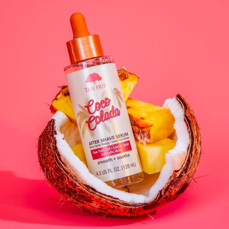 Tree Hut Coco Colada after Shave Serum | Helps Keep Skin Smooth & Soothed after Shaving | Alcohol-Free | 4.3 Fl Oz. Tree Hut