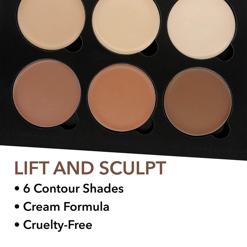 W7 Lift & Sculpt Cream Contour Kit - Concealing, Highlighting & Contouring Makeup Palette - Step-by-Step Instructions Included Bronzer Cosmetic