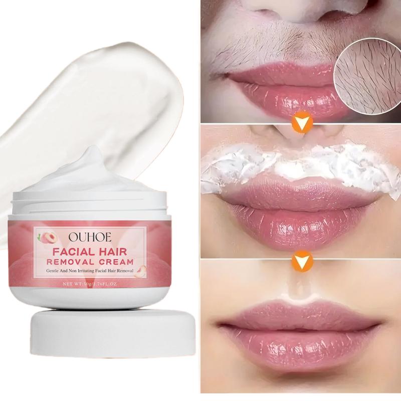 Ms. Ouhoe Peach hair removal cream, a mild non-irritating facial hair removal cream that cleans the lips of women quickly Body Care Wax Comfort Wipe