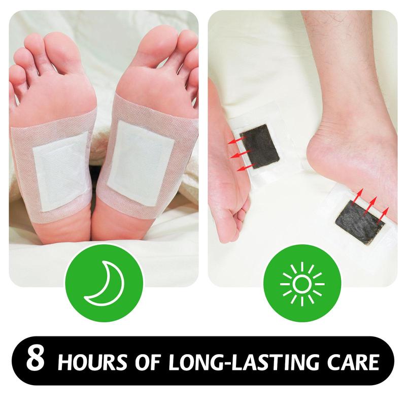 Deep Cleansing Foot Patch, 30pcs box Natural Bamboo Charcoal Foot Patch, Foot Care Product for Women & Men, Birthday Gift, Sleeping Mask for Foot, Body Care Products