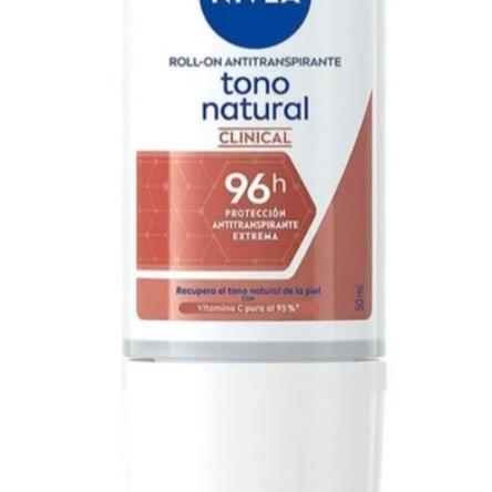 Natural tone antiperspirant, roll-on, stick or spray 96 hour protection