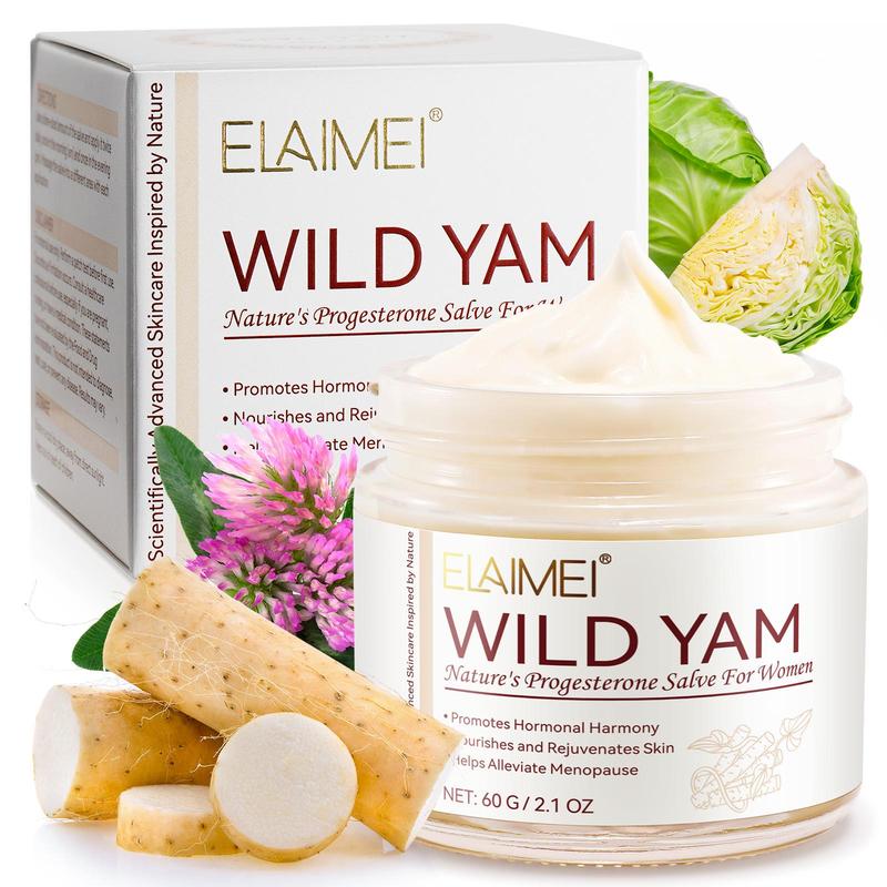 Wild Yam Cream, Natural Wild Yam Cream, Moisturizer for Dry Skin, Body Care Product for Women, Skin Care Product for Daily Use, Christmas Gift