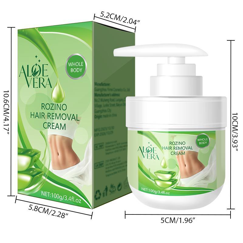 100g Aloe Vera Body Hair Removal Cream, 1 Box  Long-lasting Quick Clean Hair Removal Cream For Face, Legs, Arms And Underarm Hair Removal, Hair Removal Cream For All Skin Types