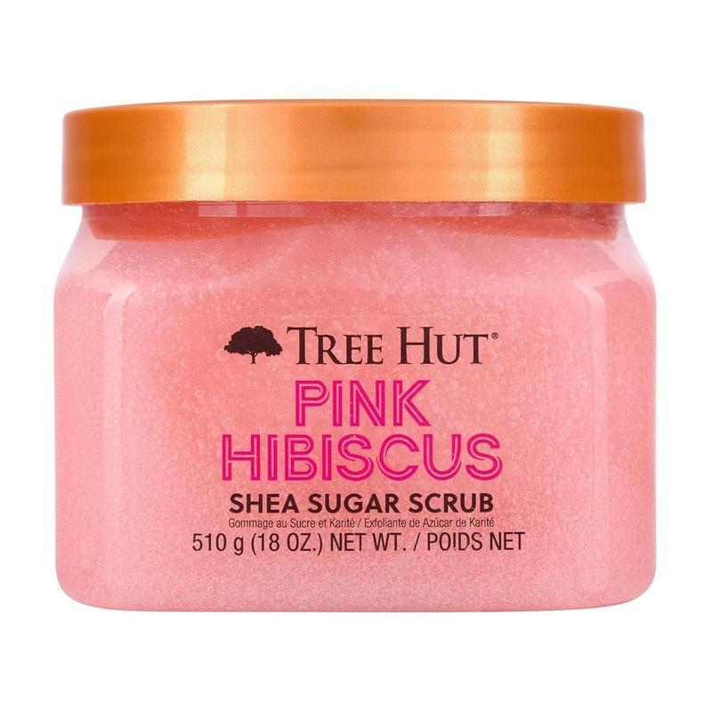 Pink Hibiscus Shea Sugar Exfoliating & Hydrating Body Scrub, 18 Oz sugar scrubs