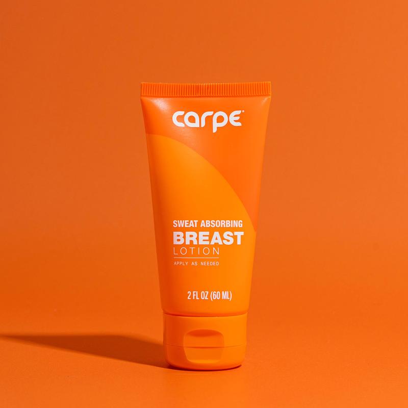 Carpe Breast Lotion, Sweat-Absorbing Formula, Calming Extracts & Powders