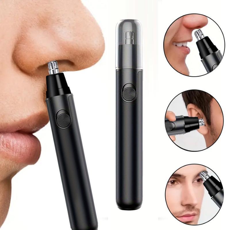 Portable Electric Nose Hair Trimmer, 1 Box Rechargeable Nose Hair Shaver, Professional Nose Hair Trimmer for Men & Women