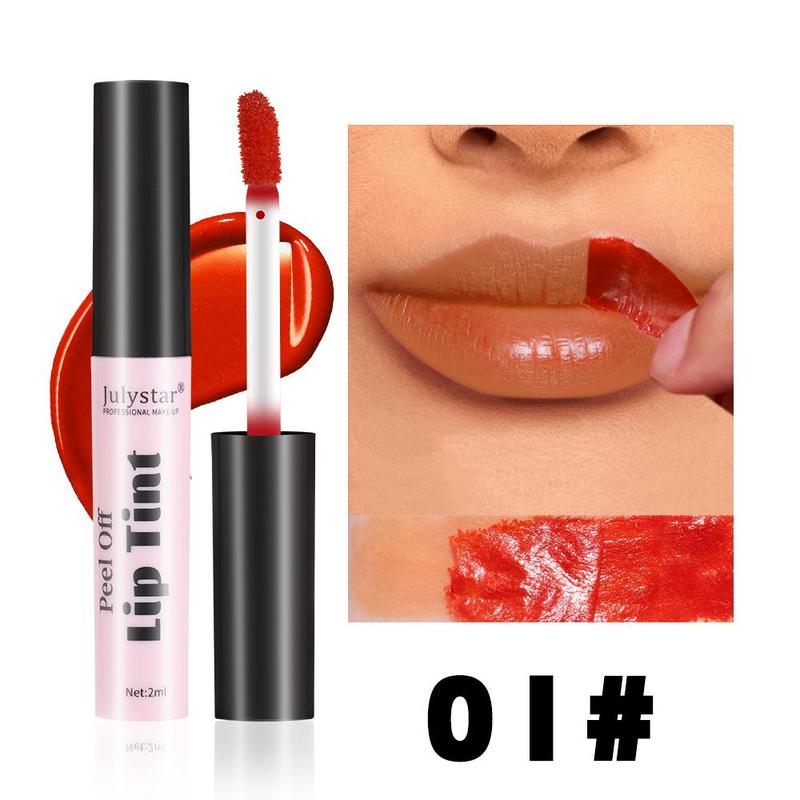 Long Lasting Peel Off Lipstick, Matte Lip Balm, Easy Coloring Lip Sticks, Moisturizing Matte Lipstick, Suitable for All Occasions Lip Makeup, Girls and Women Makeup Accessories