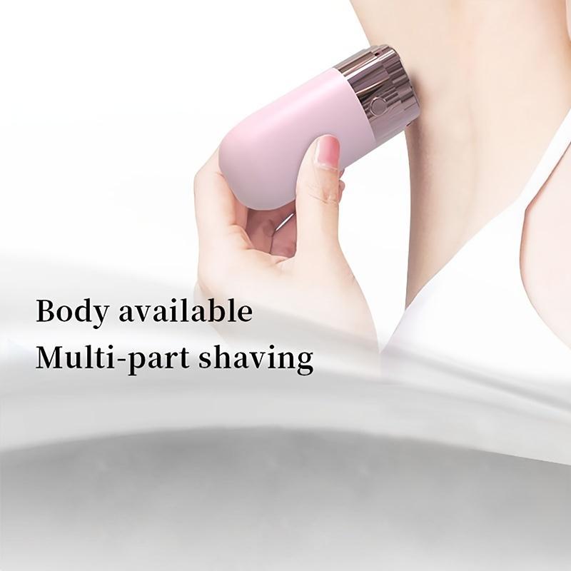 Waterproof Electric Lady Shaver, 1 Box Rechargeable Body Hair Removal Tool, Painless Hair Removal Tool for Underarm & Bikini, Wireless & Portable Hair Removal Device for Women & Men