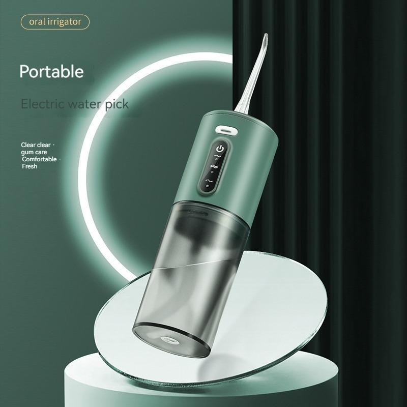 Ultrasonic Oral Irrigator, 1 Set Rechargeable Water Flosser, Waterproof Electric Tooth Cleaner, Oral Care Tool for Home & Travel